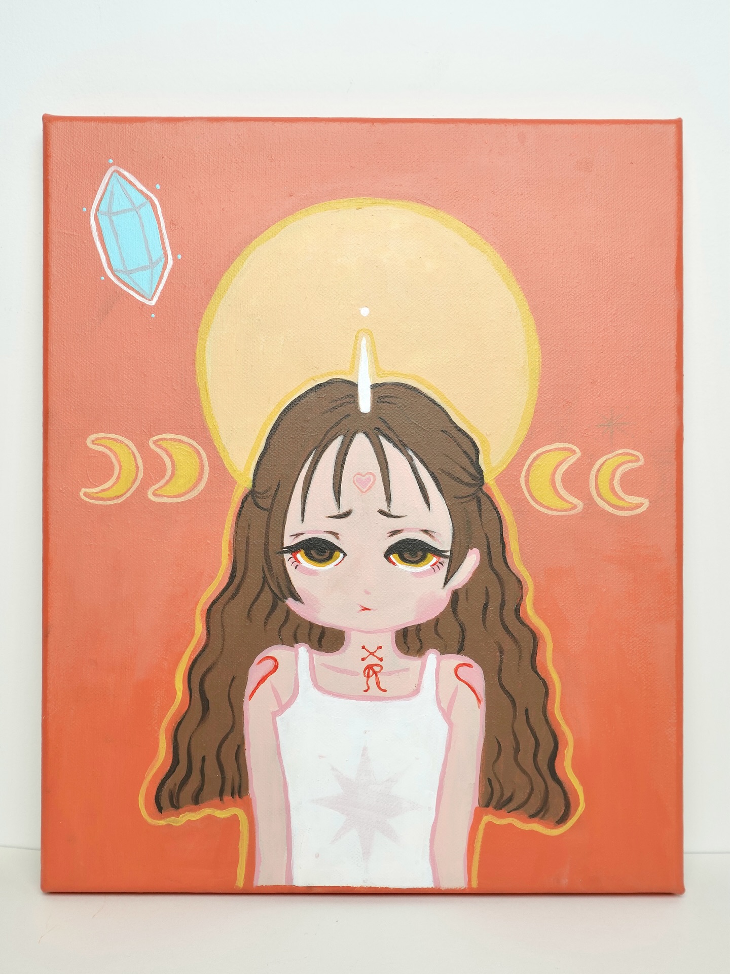水晶與野兔，張儀君 Luna Cheong，獨角獸女孩 Unicorn Girl，2022